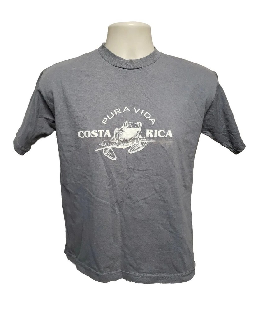 Pura Vida Costa Rica Adult Small Gray TShirt