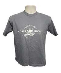 Pura Vida Costa Rica Adult Small Gray TShirt