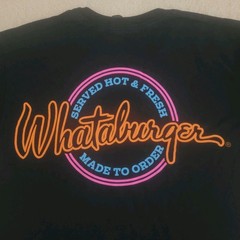 Whataburger Made To Order Sz.Small Served Hot & Fresh T-Shirt W/ Pocket
