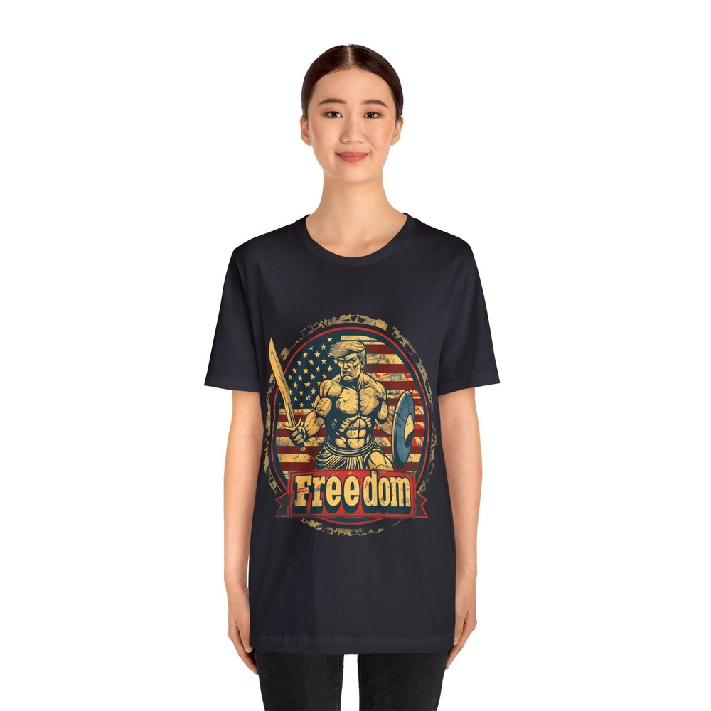 American Gladiator Trump Badge Two Unisex Jersey Short Sleeve Tee