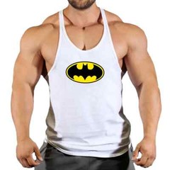 Men’s Batman Cotton Sleeveless Tees Gym Muscle Bodybuilding Workout Tank Tops