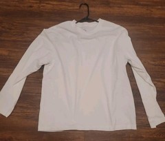 Original Use Men’s T-Shirt, XL – White – long sleeve No Imperfections