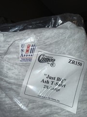 Vintage 1994 USAppeal Blank “Just Big” Blank Tshirt Ash Grey 2XL NEW