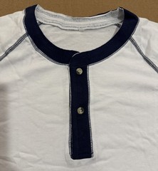 Men’s Medium Henley Shirt Short Sleeve Lightweight Button Cotton Casual Tee Top