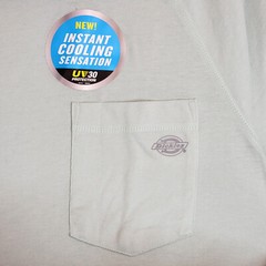 DICKIES FAST DRY Shirt Mnes LARGE GREEN Outdoor Casual Cooling Pocket Tee NWT