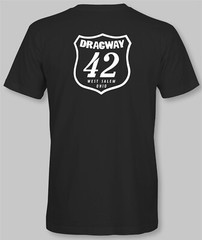 DRAGWAY 42 Retro T-Shirt drag race strip racing track raceway speed shop