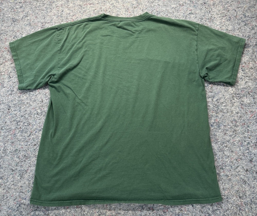 Vintage Nike Mini Swoosh T Shirt Mens XL Green Made in Mexico Embroidered Logo