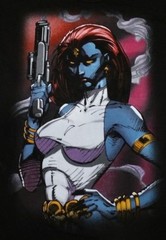 New Marvel Mystique Smoking Gun Mens T-Shirt XS S M L XL 2XL 3XL X-Men Black
