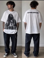 Rob Zombie Graphic Band T-Shirt White Large Rock Metal Concert Tee Adult LG