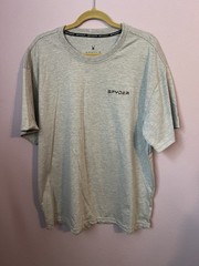 Men’s Gray Grey Spyder Tee Shirt Cotton Blend Size XL