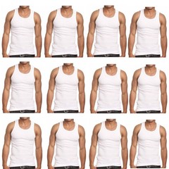 MENS BASIC SUMMER SPORTS EVERYDAY THIN VESTS 3-12 PACK VESTS 100% COTTON S-5XL