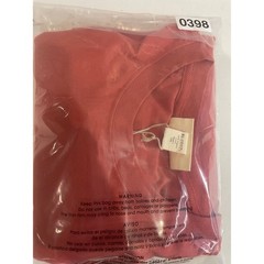 Dockers Mens Long Sleeve Crew Neck T Shirt Coral Organic Cotton XL New