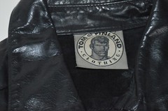 Rare Mens Vintage Tom of Finland Short Sleeved Leather Shirt Size S