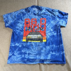 Back To The Future The Musical Tie Dye T-Shirt XL 88 MPH DeLorean 2023 Broadway