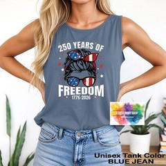 Women July 4th Freedom Tank Top Patriotic American