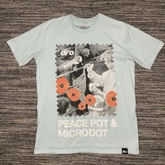 DRO Peace Pot & Microdot Short sleeve shirt Baby Blue Men’s Size Large