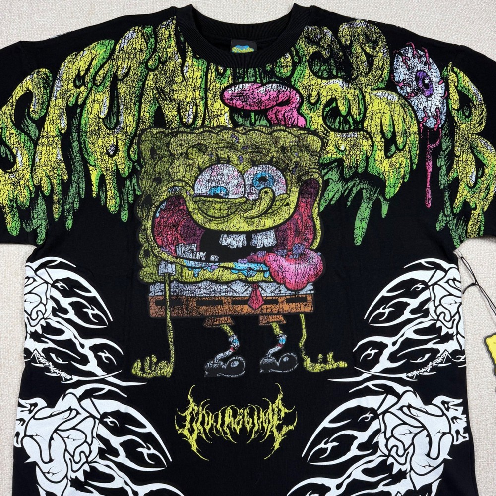 SpongeBob x Civil Regime Ugly And Proud Oversized Tee Black Brand New Mens Large