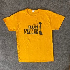 Hanes Shirt Mens M Fort Lee Virginia Run For The Fallen U S Army Yellow Charity