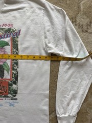 Vintage 90s Cottagecore Floral Botanical Graphic Tee Camellia Festival 5k Large