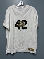 Nike Baseball 1947 Jackie Robinson 42 White T-Shirt Men’s Size L