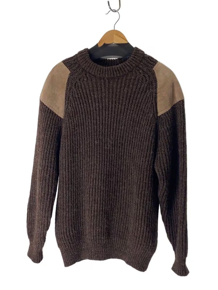 Other Brands Knit Sweater (Thick) Large Wool BRW Solid Color