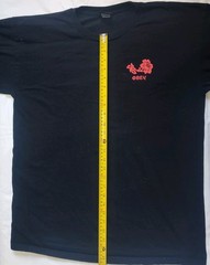 Black Obey Botanical Tee Shirt Black Lg Y2K Flower Print front and back vintage