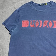 Polo Ralph Lauren Classic Fit T-Shirt Mens XXL Blue Red Stencil Logo