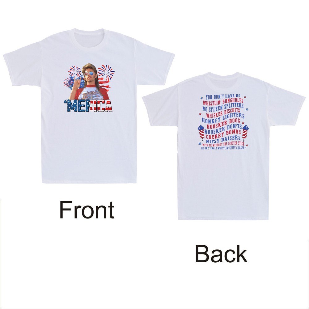 Joe Merica July 4Th Dirt 4Th Of July Independence Day Front & Back Print T-Shirt