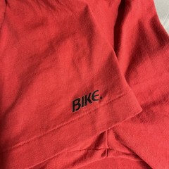 Vintage 90s Bike Blank Henley Button Red T Shirt Sz XL Made In USA Single Stitch