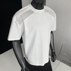 Short Sleeve Men’s T-Shirt with Mesh Shoulders – Quick Dry Breathable US Style