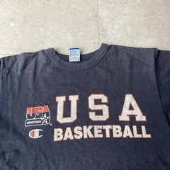 vintage 90s champion usa basketball team faded tee size large