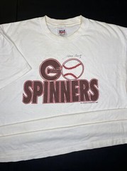 Vintage Lowell Spinners Shirt Men Sz XL Go Spinners Graphic Tee MLB 1998 RARE