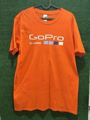 Gildan GoPro Be A Hero Action Camera Orange Promo T-Shirt sz Large