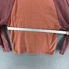 LL Bean Shirt Men L Regular Raglan Long Sleeve Colorblock Slightly Fitted Cotton
