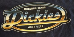 Dickies Workwear Logo Men’s Large T-Shirt Navy Blue