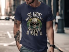Oh Look Nobody Gives a Sh*t T-Shirt, Funny Sarcastic Graphic Tee for Adults