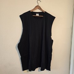 Men’s Muscle Tank 5XL Black 5pack Machine Wash Lightweight Big&Tall New