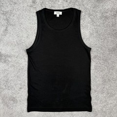 COS Men’s Slim Fit Ribbed Tank Top Layering Sz M Black Base Layer Basics Comfort