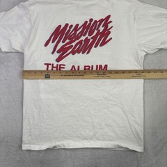 VTG Hanes Edgar Winter Mission Earth Album Band Promo White Shirt Men’s Large