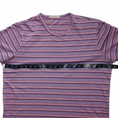 Marine Layer Men’s Re-Spun Crew T-Shirt M/L Multicolored Striped Stretch Crew