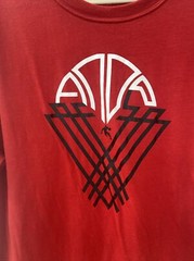 And1 Shirt Men’s Extra Large Red Solid Short Sleeve Basketball Hoop Logo