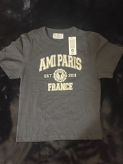 Ami Paris France Shirt Black Size Large NWT FITS SMALLER