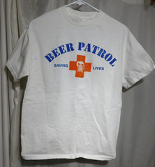 Beer Patrol T-Shirt Small 34″ Chest Pre-washed Tennessee River Brand Print