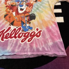 Men’s XL Kelloggs Cereal Screen Printed Tie Dye Vintage Graphic T Shirt Retro