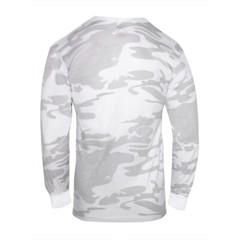 Rothco White Camo Long Sleeve T-Shirt Tactical Military Crew Tee Undershirt