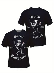 Social D Social Distortion Skelly T shirt 46/48 chest new