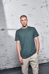 Round Neck T-Shirt – Adults Plain Short Sleeve soft Cotton Tee|Multiple colo (A)
