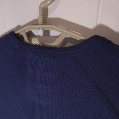 NWT Mack Weldon Thermal Shirt Men S WARMKNIT Waffle Long Sleeve Wool Blend Blue