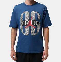 *NEW* Men NIKE AIR JORDAN BROOKLYN Graphic Tee TRUE BLUE (IV5202 485) 👍
