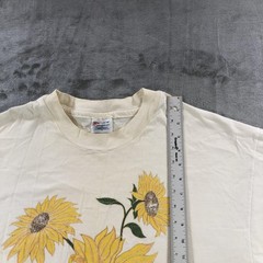 Vintage Hanes Beefy-T Shirt Mens XL White Hawaii Sunflower Graphic Tee USA